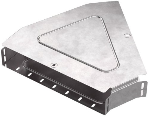 Угол для лотка горизонтальный с крышкой Промрукав Стандарт 45град. 400х80 фото Угол для лотка горизонтальный с крышкой Промрукав Стандарт 45град. 400х80 картинка